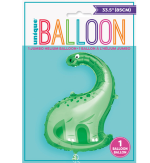 Dinosaur Giant Foil Balloon 33.5"" Packaged