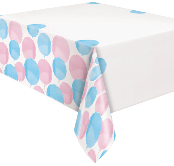 Gender Reveal Party Plastic Table Cover (54"x84")