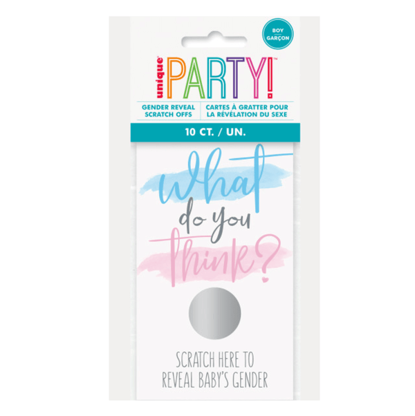 Scratch-Off Gender Reveal Party Games (10 Pack)