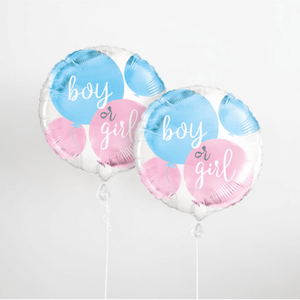 Gender Reveal Party Round Foil Balloon (18")