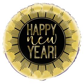 Roaring New Years Round Foil Balloon - (18" )