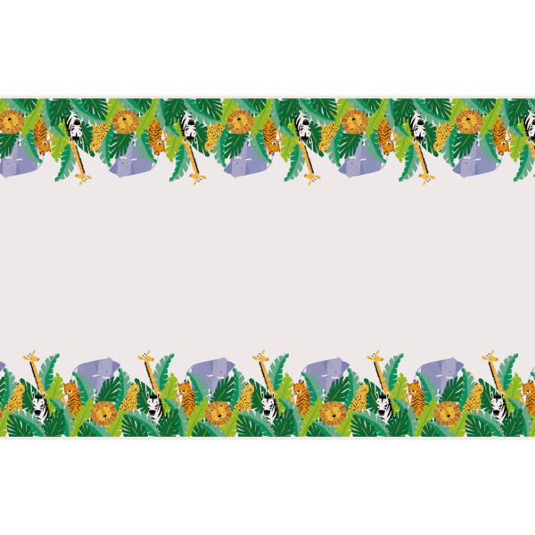 Animal Safari Plastic Table Cover (54"x84")