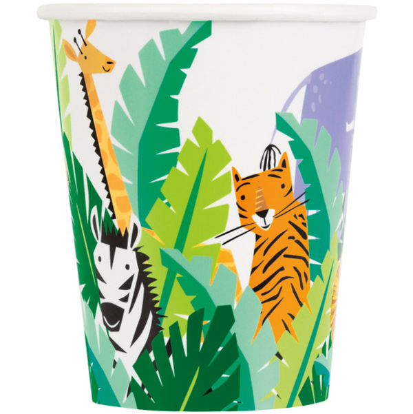 Animal Safari 9oz Paper Cups (8 Pack)