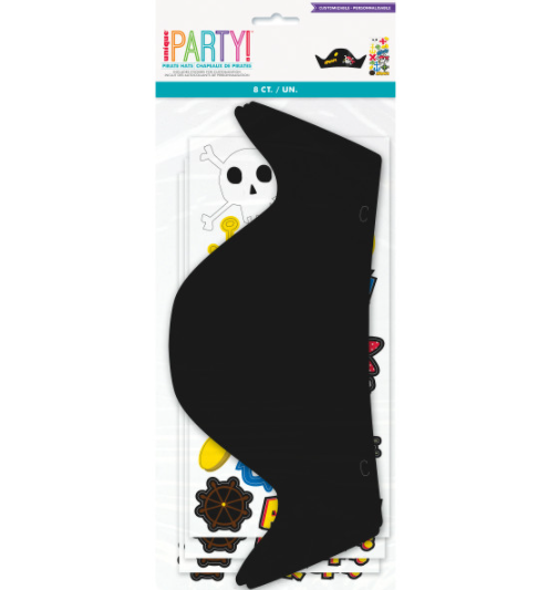 Ahoy Pirate Party Hats (8 Pack)