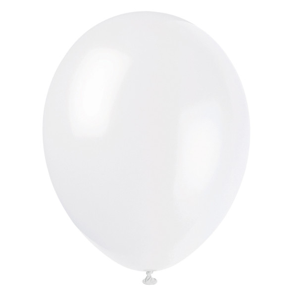 12" Premium Latex Balloons -  Linen White (10 Pack)