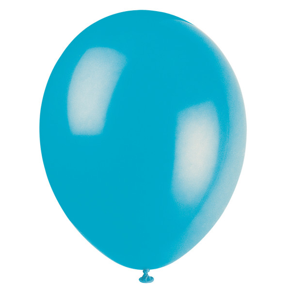 12" Premium Latex Balloons - Turquoise (10 Pack)