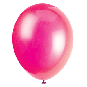 12" Premium Latex Balloons - Fuchsia (10 Pack)