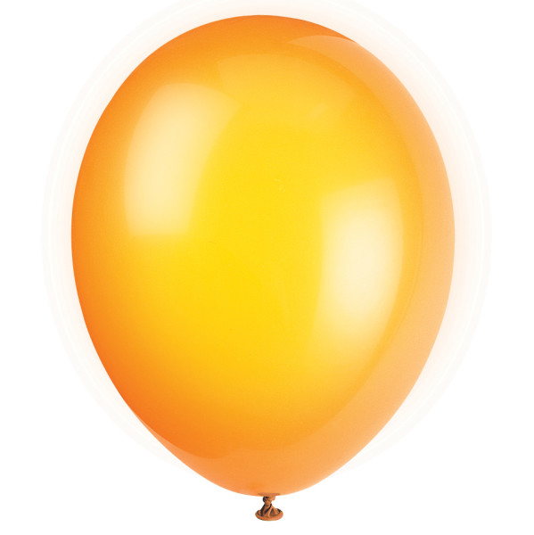 12" Premium Latex Balloons - Citrus Orange (10 Pack)