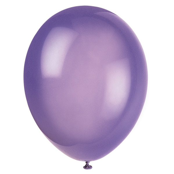 12" Premium Latex Balloons - Midnight Purple (10 Pack)
