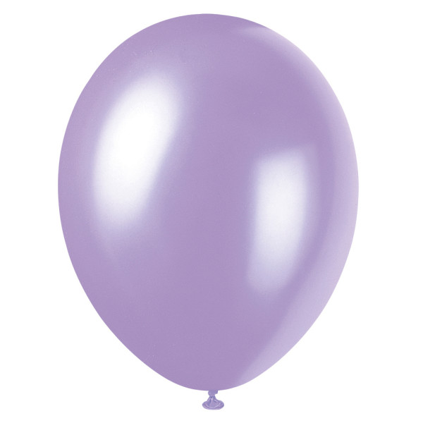 12" Premium Pearlized Balloons - Lovely Lavender (8 Pack)