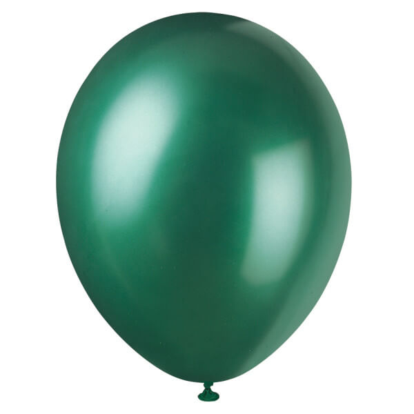 12" Premium Pearlized Balloons - Evergreen (8 Pack)