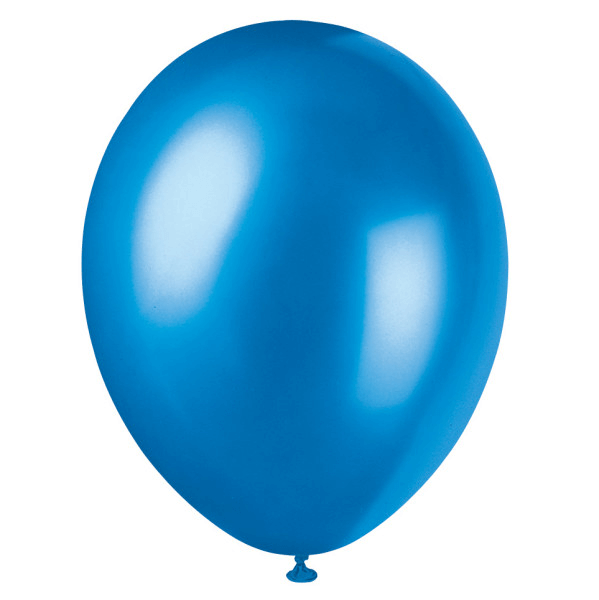 12" Premium Pearlized Balloons - Cosmic Blue (8 Pack)