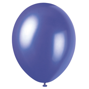 12" Premium Pearlized Balloons - Electric Purple (8 Pack)