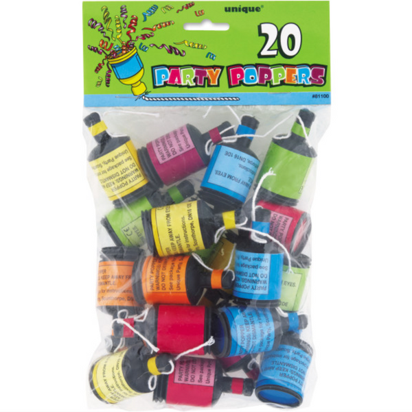 Party Poppers (20 Pack)