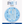 Load image into Gallery viewer, 1 Glitz Blue &amp; Silver Birthday Badge 50
