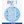 Load image into Gallery viewer, 1 Glitz Blue &amp; Silver Birthday Badge 80
