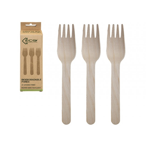 ECO CONNECTIONS BIRCHWOOD FORKS PACK OF 24