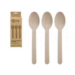ECO CONNECTIONS BIRCHWOOD SPOONS PACK OF 24