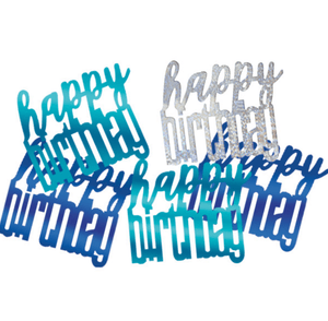 Birthday Blue Glitz Happy Birthday Confetti (0.5 oz)