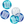 Load image into Gallery viewer, Birthday Blue Glitz Number 100 Confetti (0.5 oz)
