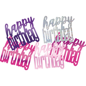 Birthday Pink Glitz Happy Birthday Confetti (0.5 oz)