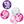 Load image into Gallery viewer, Birthday Pink Glitz Number 50 Confetti (0.5 oz)
