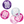 Load image into Gallery viewer, Birthday Pink Glitz Number 80 Confetti (0.5 oz)
