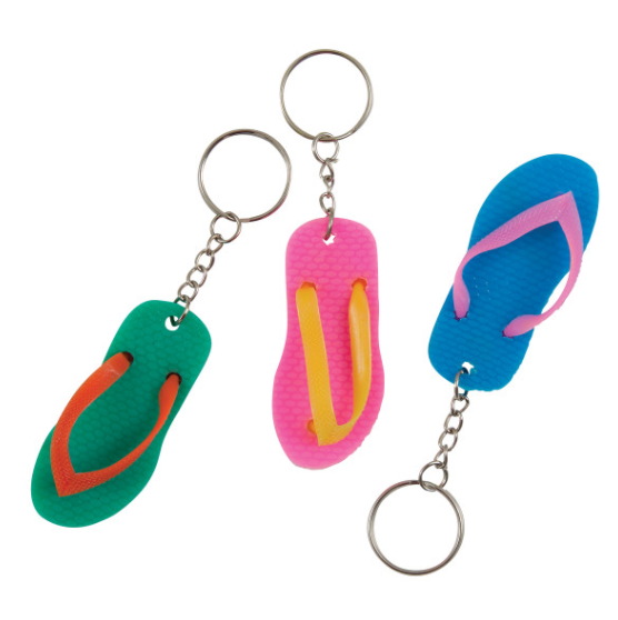 Flip Flop Keychains (6 Pack)