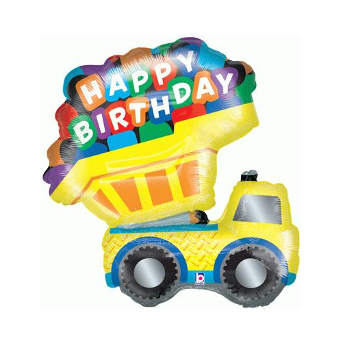 Dump Truck Packaged Foil Balloon (33inch)