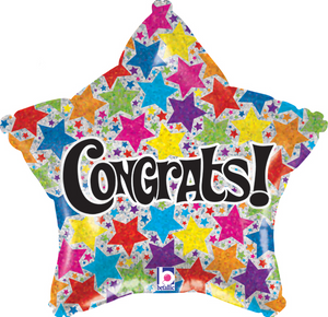 Congrats Stars Holographic (19inch)