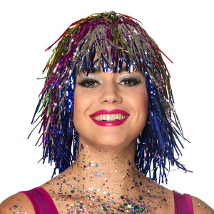 Wig Metallic Multicoloured