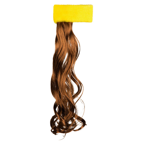 Headband Yellow with Brown Hair