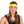 Load image into Gallery viewer, Headband Yellow with Brown Hair
