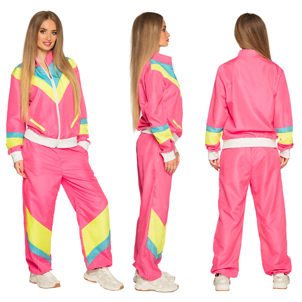 Shell Suit Retro Babe - Neon Pink (Medium)