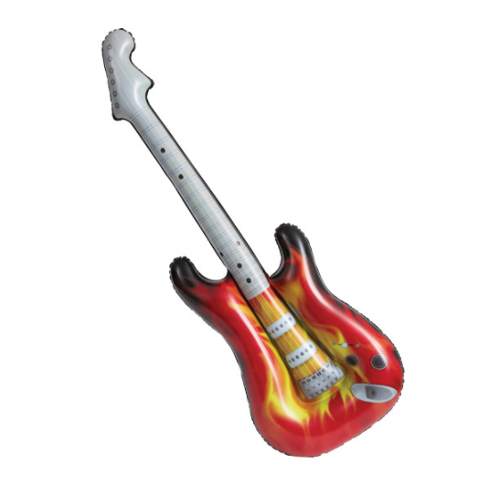Inflatable Rock Star Electric Guitar (38" Length)