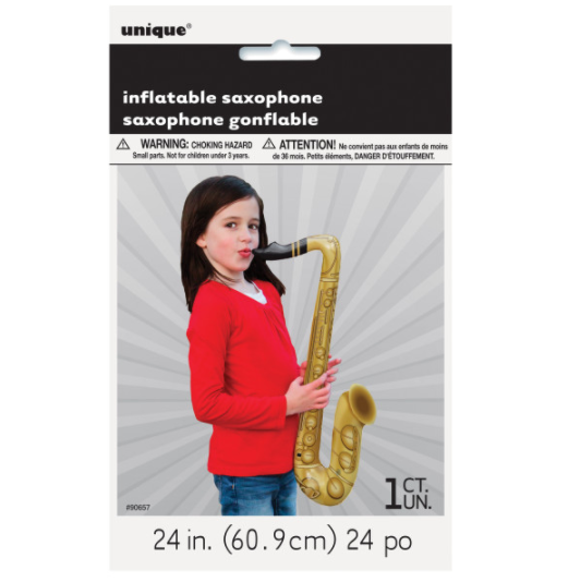 Inflatable Saxophone (24" Length)