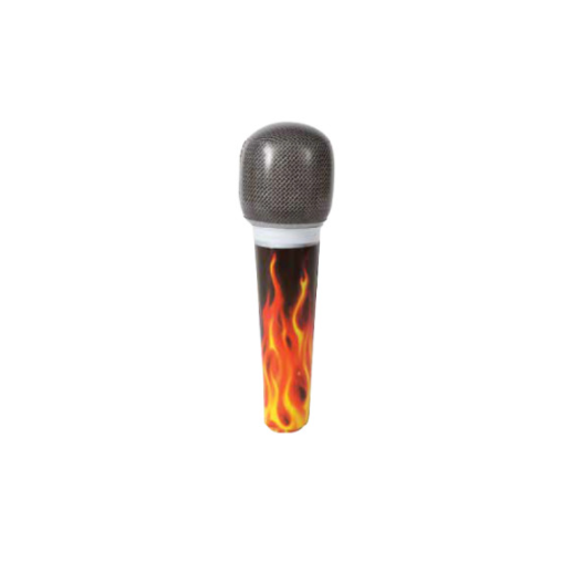 Inflatable Rock Star Microphone (8" Length)