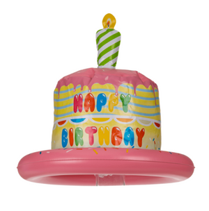 Happy Birthday Cake Inflatable Hat