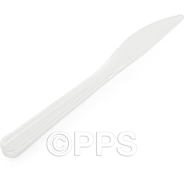 Cutlery Heavy Duty Plastic Knives Clear (50 Pack)