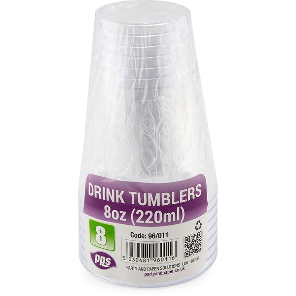 Drink Tumblers Juice/Spirit 220ml (8 Pack)