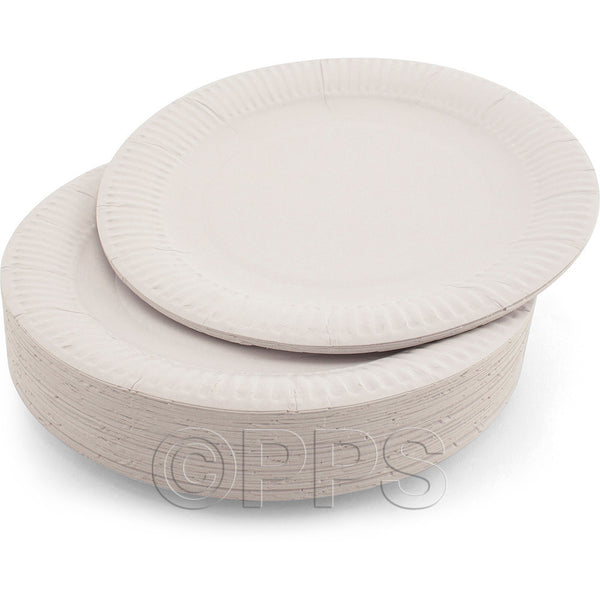 Plates Paper white 18cm (100 Pack)