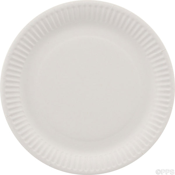 Plates Paper white 23cm (25 Pack)