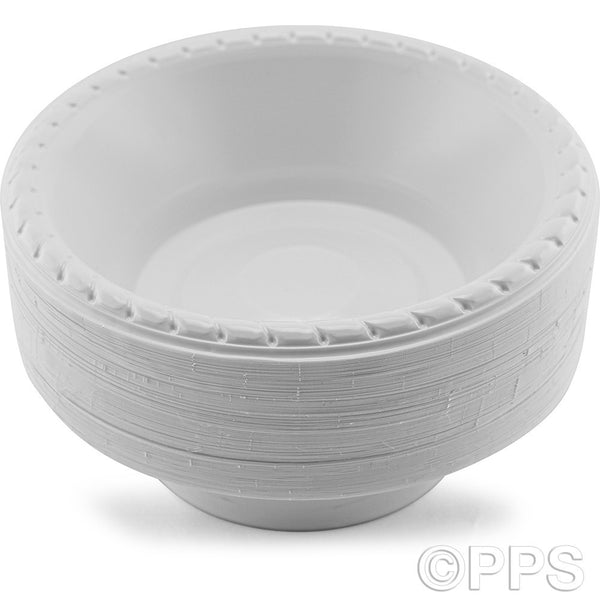 Plates Plastic Bowl White 12oz (100 Pack)