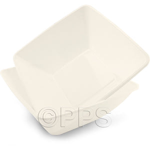 Plates Plastic Serving Bowls White 28cm sq (2 Pack)