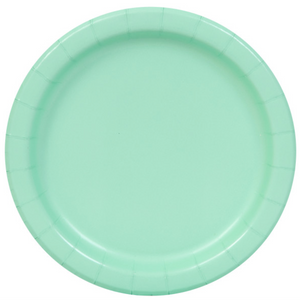 Mint Solid Round 9" Dinner Plates (16 Pack)