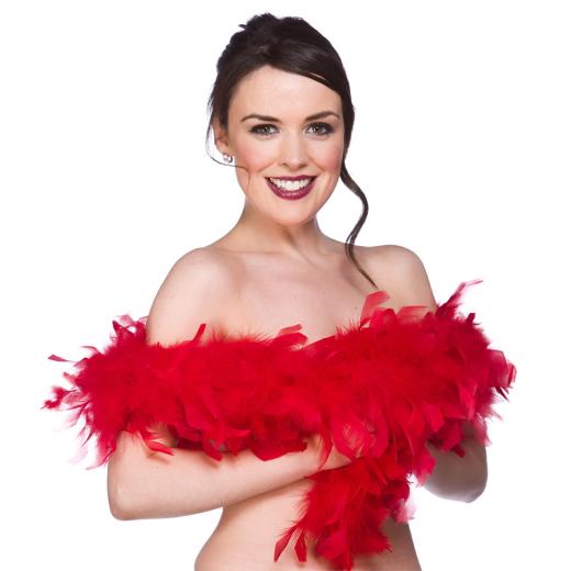 Feather Boa - Red (60gm/1.7m)