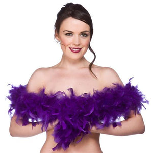 Feather Boa - Purple 60g/1.7m