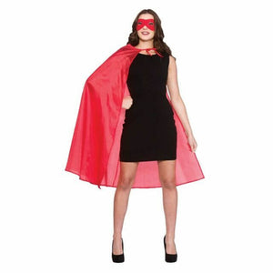 Adult Super Hero Cape & Mask - Red