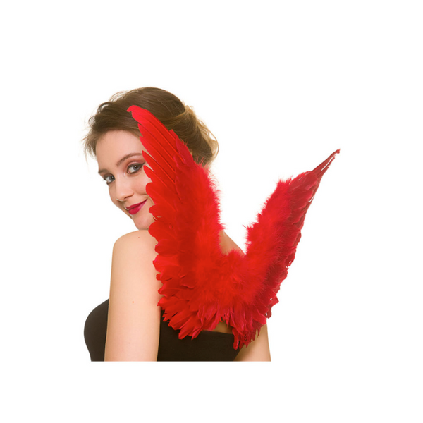 Small Feather Wings - Red (36x60cm)