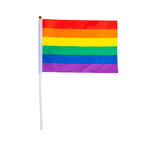 Handheld Rainbow Flag (21x14cm)